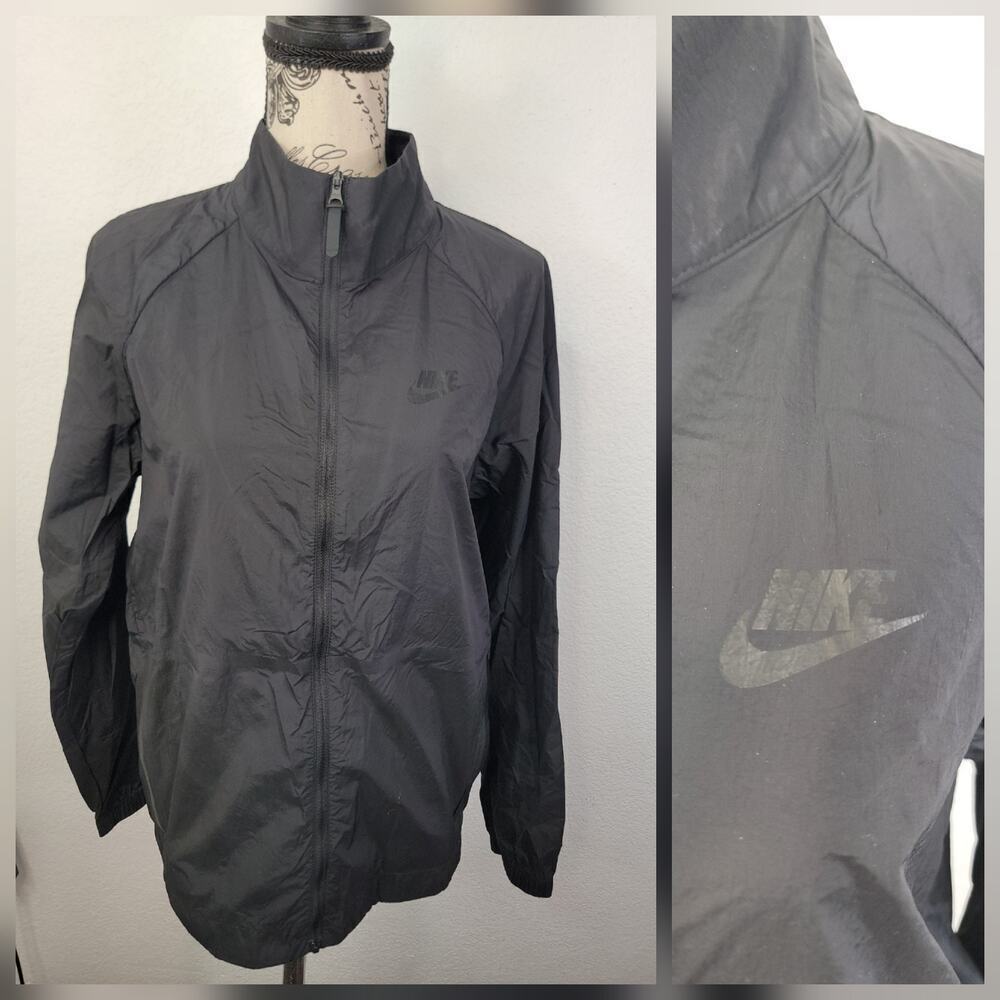 Nike Sportwear Tech Running Jacket Womens SZ S Hypermesh Black 836463-010